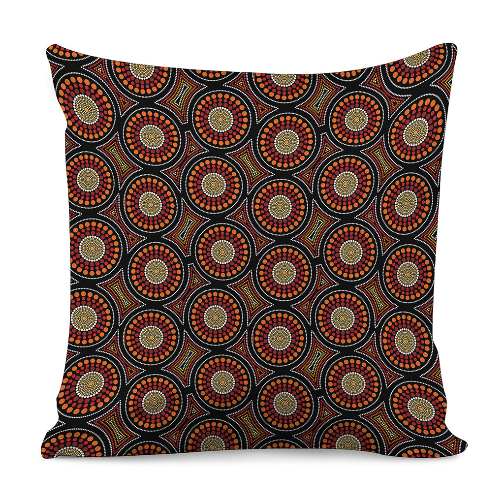 Australian Aboriginal Dot Pattern Print Pillow Cover
