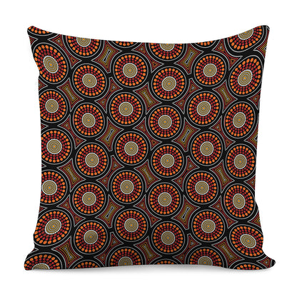 Australian Aboriginal Dot Pattern Print Pillow Cover