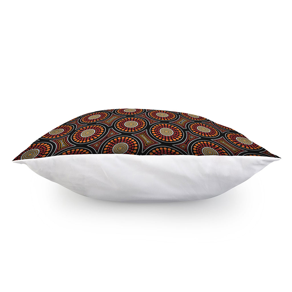 Australian Aboriginal Dot Pattern Print Pillow Cover