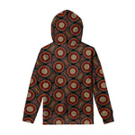 Australian Aboriginal Dot Pattern Print Pullover Hoodie