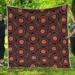 Australian Aboriginal Dot Pattern Print Quilt