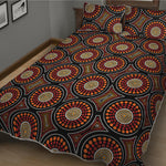 Australian Aboriginal Dot Pattern Print Quilt Bed Set