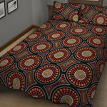 Australian Aboriginal Dot Pattern Print Quilt Bed Set