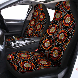 Australian Aboriginal Dot Pattern Print Universal Fit Car Seat Covers