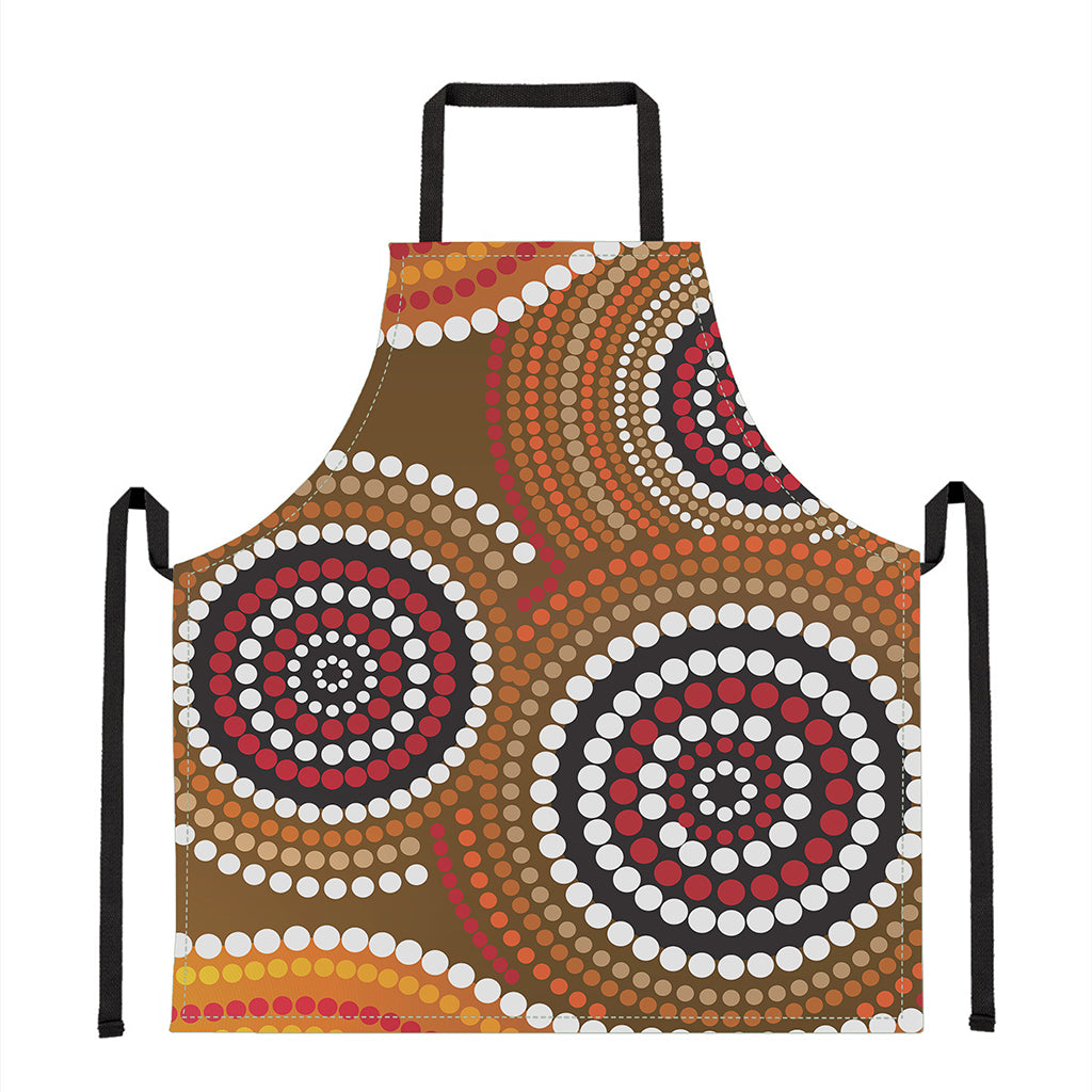 Australian Aboriginal Dot Print Apron