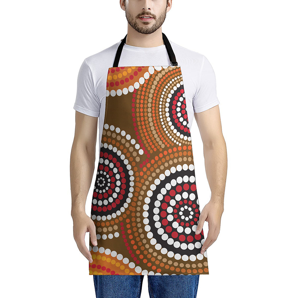 Australian Aboriginal Dot Print Apron