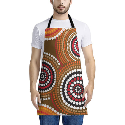 Australian Aboriginal Dot Print Apron