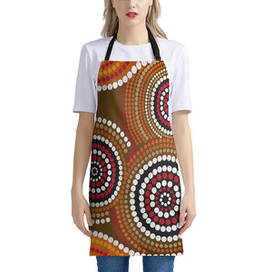 Australian Aboriginal Dot Print Apron