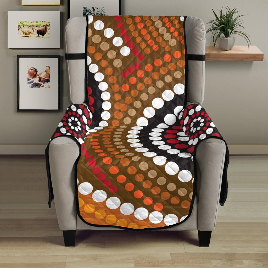 Australian Aboriginal Dot Print Armchair Protector