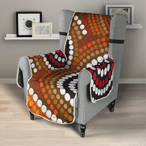 Australian Aboriginal Dot Print Armchair Protector