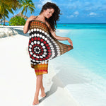 Australian Aboriginal Dot Print Beach Sarong Wrap
