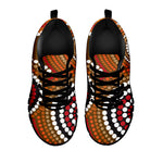 Australian Aboriginal Dot Print Black Sneakers