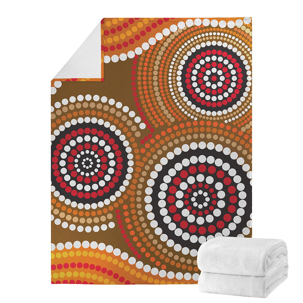 Australian Aboriginal Dot Print Blanket