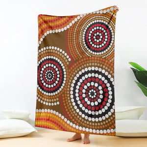 Australian Aboriginal Dot Print Blanket