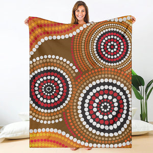 Australian Aboriginal Dot Print Blanket