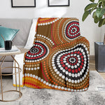 Australian Aboriginal Dot Print Blanket