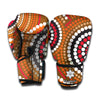 Australian Aboriginal Dot Print Boxing Gloves