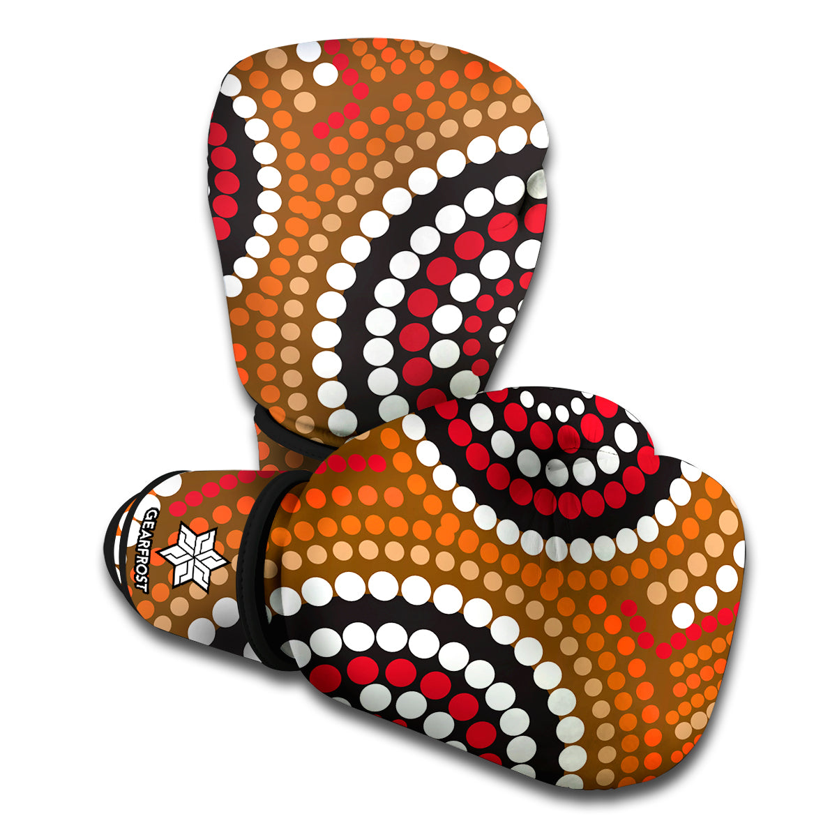 Australian Aboriginal Dot Print Boxing Gloves