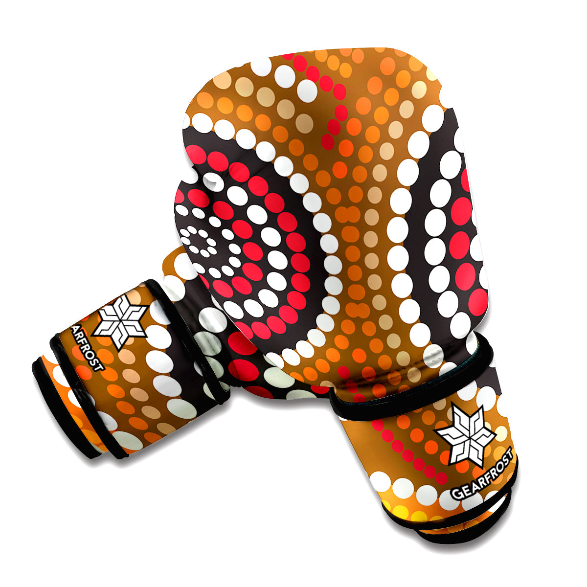 Australian Aboriginal Dot Print Boxing Gloves