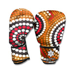 Australian Aboriginal Dot Print Boxing Gloves