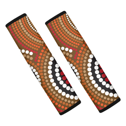 Australian Aboriginal Dot Print Car Seat Belt Covers