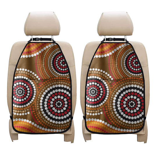 Australian Aboriginal Dot Print Car Seat Organizers