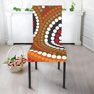 Australian Aboriginal Dot Print Dining Chair Slipcover