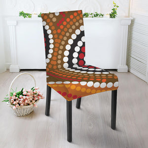 Australian Aboriginal Dot Print Dining Chair Slipcover