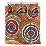 Australian Aboriginal Dot Print Duvet Cover Bedding Set
