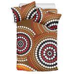 Australian Aboriginal Dot Print Duvet Cover Bedding Set
