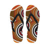 Australian Aboriginal Dot Print Flip Flops