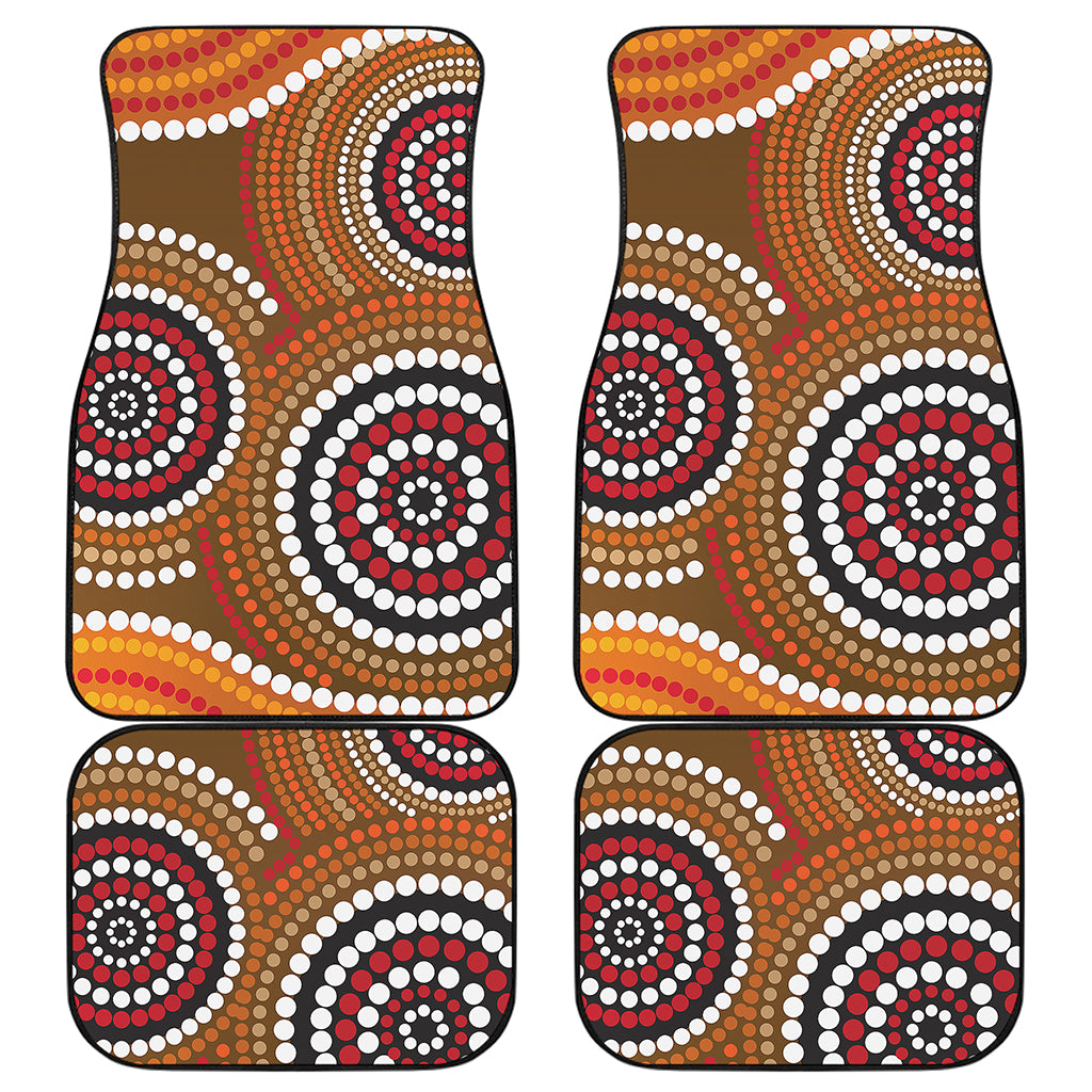 Australian Aboriginal Dot Print Front and Back Car Floor Mats