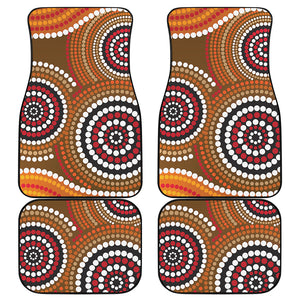 Australian Aboriginal Dot Print Front and Back Car Floor Mats