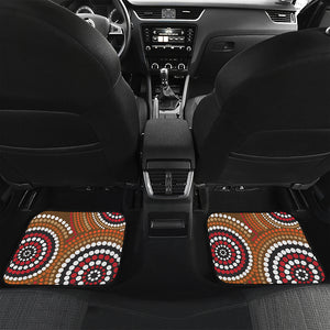 Australian Aboriginal Dot Print Front and Back Car Floor Mats