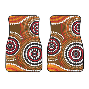 Australian Aboriginal Dot Print Front Car Floor Mats