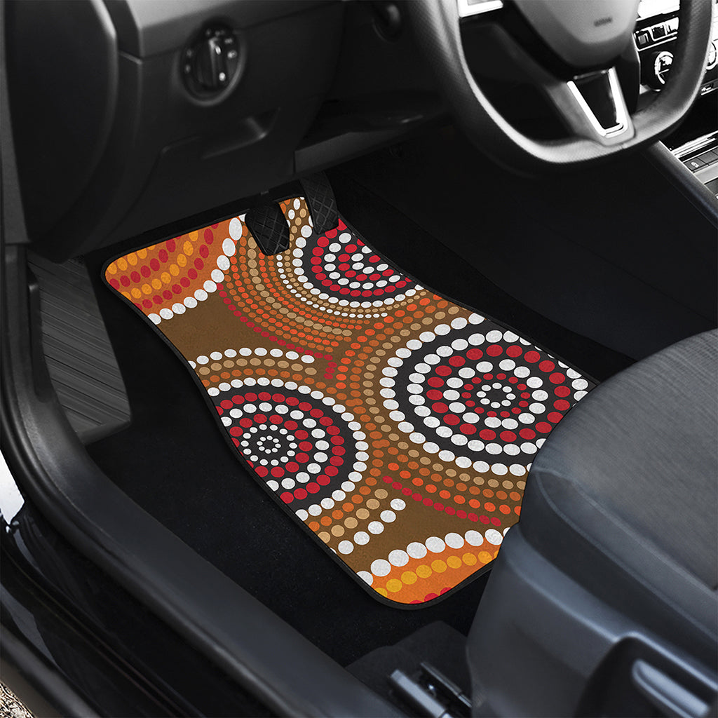 Australian Aboriginal Dot Print Front Car Floor Mats