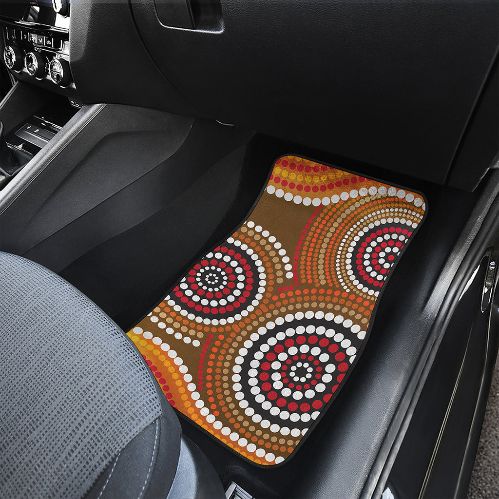 Australian Aboriginal Dot Print Front Car Floor Mats