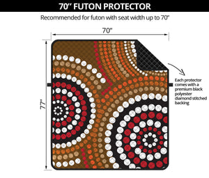 Australian Aboriginal Dot Print Futon Protector