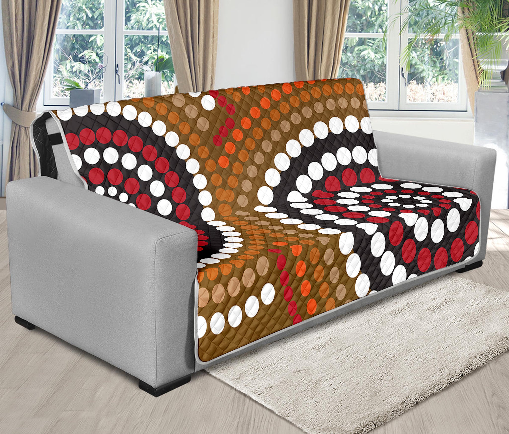 Australian Aboriginal Dot Print Futon Protector