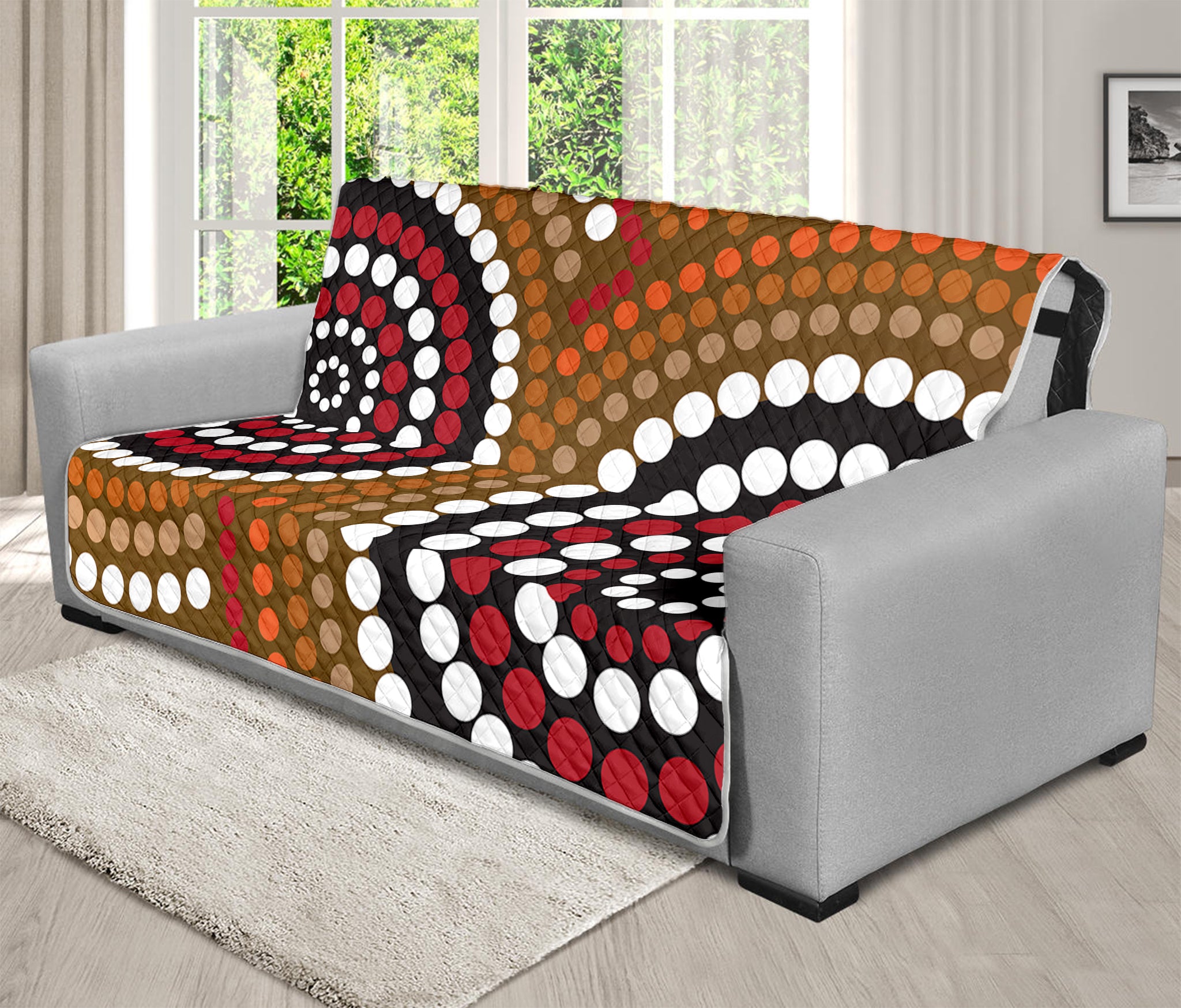 Australian Aboriginal Dot Print Futon Protector