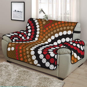 Australian Aboriginal Dot Print Half Sofa Protector