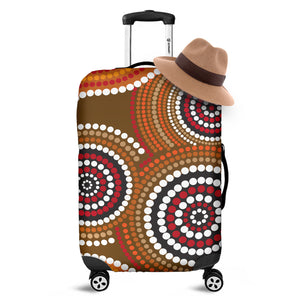 Australian Aboriginal Dot Print Luggage Cover