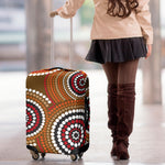 Australian Aboriginal Dot Print Luggage Cover