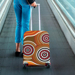 Australian Aboriginal Dot Print Luggage Cover