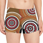 Australian Aboriginal Dot Print Men's Boxer Briefs