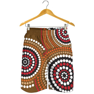 Australian Aboriginal Dot Print Men's Shorts