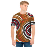 Australian Aboriginal Dot Print Men's T-Shirt