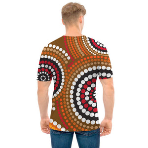 Australian Aboriginal Dot Print Men's T-Shirt