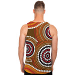 Australian Aboriginal Dot Print Men's Tank Top