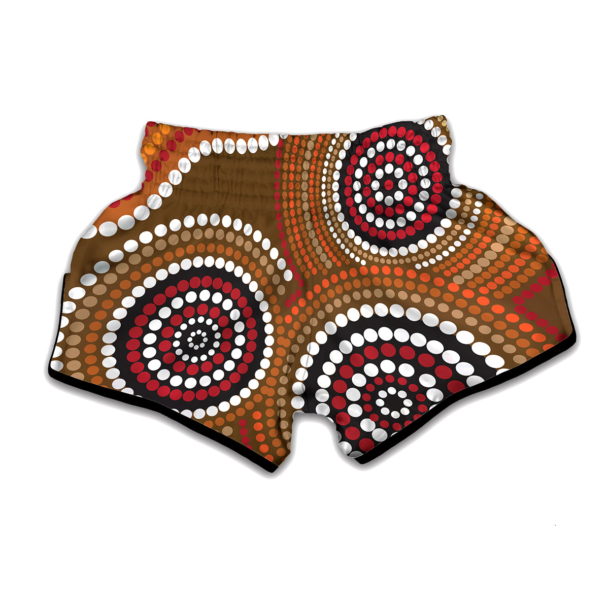 Australian Aboriginal Dot Print Muay Thai Boxing Shorts